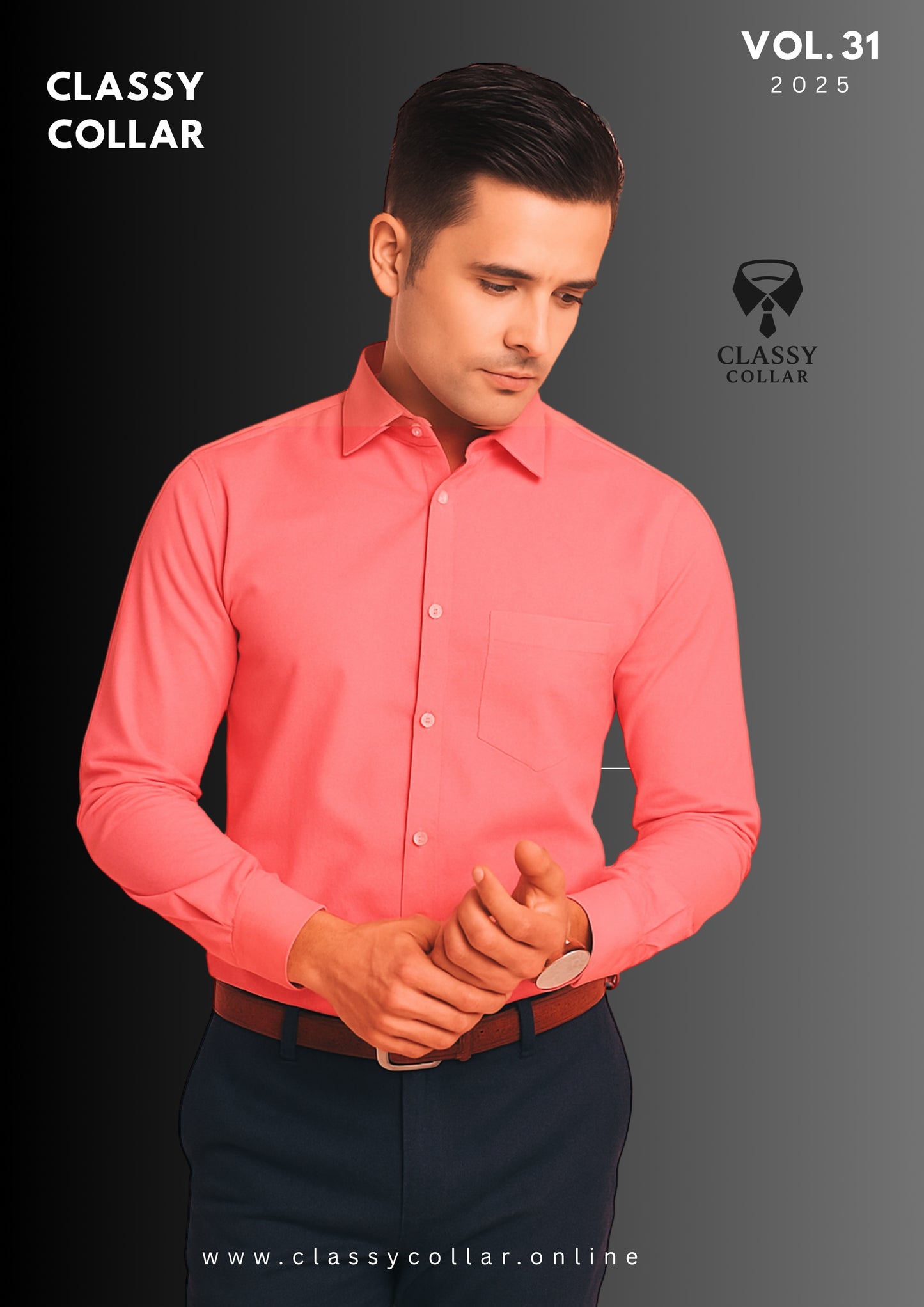 Semi Formal Shirt - Light Crimson