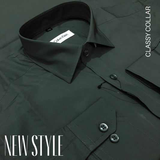Semi Formal Shirt - Deep Olive